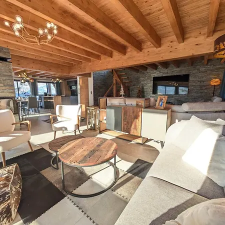 - Moderne 5 Avec Jacuzzi, Cheminee Et Garage - Fr-1-623-367 Σαλέ